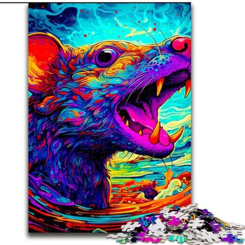 Puzzle 1000 Teile für Erwachsene, Ratte aus Holz, perfekte DIY-Kunstdekoration oder Geburtstagsgeschenk, 50x75cm, anspruchsvolles Denkspiel – entspannendes Spielzeug für Teenager Puzzle 1000 Teile für Erwachsene, Ratte aus Holz, perfekte DIY-Kunstdekoration oder Geburtstagsgeschenk, 50x75cm, anspruchsvolles Denkspiel – entspannendes Spielzeug für Teenager von MrChunlong