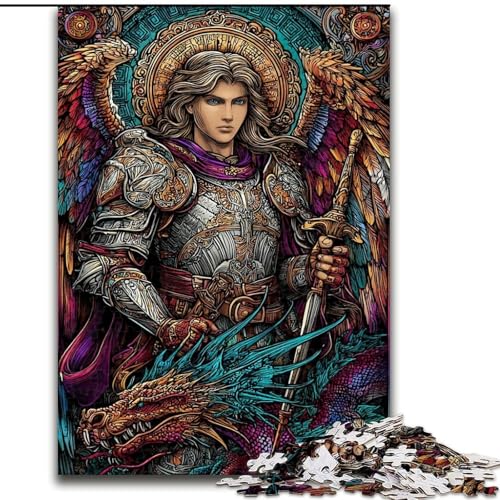 Puzzle 1000 Teile für Erwachsene, Ritter, hilft dem Gehirn, süchtig machendes Spielzeug zu trainieren, um Geduld zu fördern, perfekte Dekoration (Größe 26x38cm) von MrChunlong