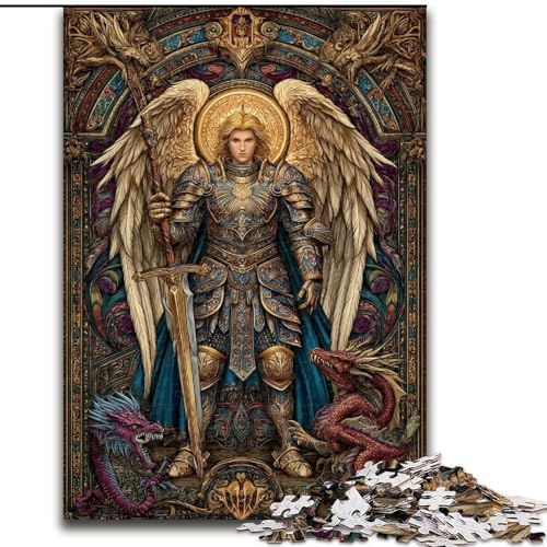 Puzzle 1000 Teile für Erwachsene, Ritter, hilft dem Gehirn, süchtig machendes Spielzeug zu trainieren, um Geduld zu fördern, perfekte Dekoration (Größe 50x75cm) von MrChunlong