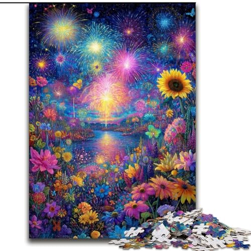 Puzzle 1000 Teile für Erwachsene, Rosen und Sonnenblumen, Lernspiele, Heimdekoration, ganze Familie (Größe 50x75cm) von MrChunlong