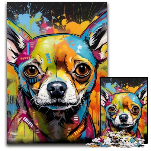 Puzzle 1000 Teile für Erwachsene, Schimpansen-Graffiti, Holzpuzzle, Denkspiel, interaktives Familienspiel, geeignet für Kinder ab 14 Jahren, 50x75cm/19,68x29,52 Zoll Puzzle 1000 Teile für Erwachsene, Schimpansen-Graffiti, Holzpuzzle, Denkspiel, interaktives Familienspiel, geeignet für Kinder ab 14 Jahren, 50x75cm/19,68x29,52 Zoll von MrChunlong