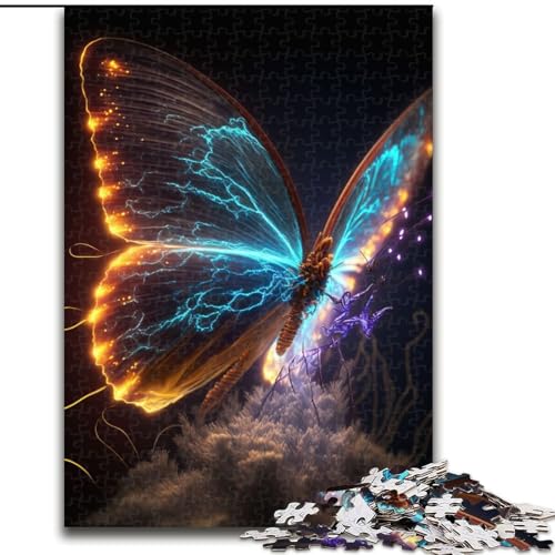 Puzzle 1000 Teile für Erwachsene, Schmetterling, bunt, aus Holz, Kinder ab 14 Jahren, 50x75cm, Denkspiel für Teenager von MrChunlong