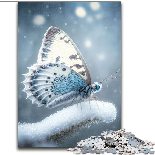 Puzzle 1000 Teile für Erwachsene, Schmetterlings-Puzzle aus Holz, Spielzeug, Geschenk, pädagogisches, intellektuelles, entspannendes Familienspiel, 1000 Teile(50x75cm) von MrChunlong