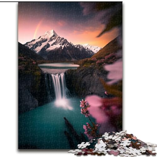 Puzzle 1000 Teile für Erwachsene, Schöne Berge und Seen, Lernspielzeug ganze Familie für und 14 Jahre alt (Größe 26x38cm) von MrChunlong