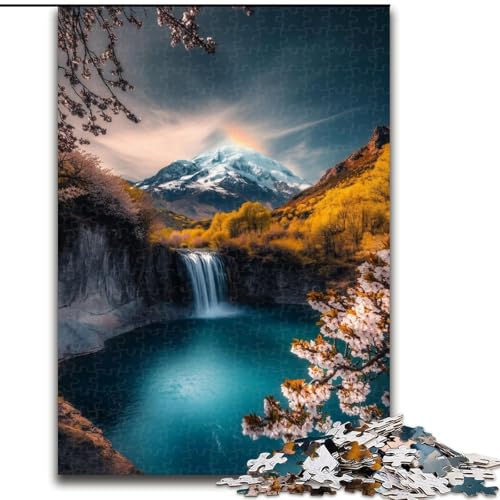 Puzzle 1000 Teile für Erwachsene, Schöne Berge und Seen, Lernspielzeug ganze Familie für und 14 Jahre alt (Größe 50x75cm) von MrChunlong