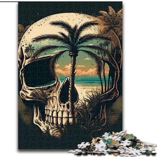 Puzzle 1000 Teile für Erwachsene, Totenkopfinsel, aus Holz, perfektes DIY-Kunstdekor oder Geburtstagsgeschenk, 50x75cm, für Geburtstage, Feiertage, Weihnachten, Halloween Puzzle 1000 Teile für Erwachsene, Totenkopfinsel, aus Holz, perfektes DIY-Kunstdekor oder Geburtstagsgeschenk, 50x75cm, für Geburtstage, Feiertage, Weihnachten, Halloween von MrChunlong