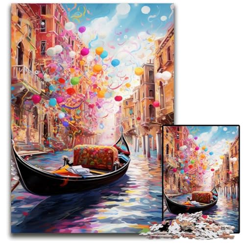 Puzzle 1000 Teile für Erwachsene, Venedig, Holzpuzzle, Denkspiel für Teenager und Familieninteraktion, 50x75cm/19,68x29,52 Zoll Puzzle 1000 Teile für Erwachsene, Venedig, Holzpuzzle, Denkspiel für Teenager und Familieninteraktion, 50x75cm/19,68x29,52 Zoll von MrChunlong
