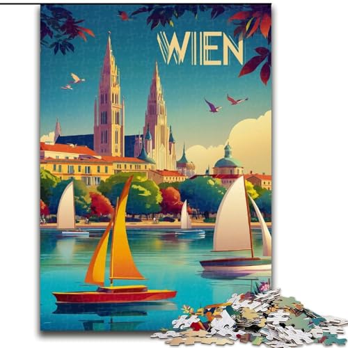 Puzzle 1000 Teile für Erwachsene, Weltposter, hilft dem Gehirn, süchtig machendes Spielzeug zu trainieren, um Geduld zu fördern, perfekte Dekoration (Größe 50x75cm) von MrChunlong