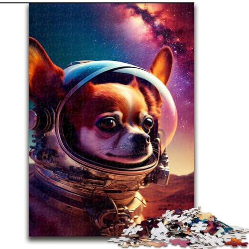 Puzzle 1000 Teile für Erwachsene, Weltraum-Chihuahua, aus Holz, perfekte DIY-Kunstdekoration oder Geburtstagsgeschenk, 50x75cm, anspruchsvolles Denkspiel – entspannendes Spielzeug für Teenager Puzzle 1000 Teile für Erwachsene, Weltraum-Chihuahua, aus Holz, perfekte DIY-Kunstdekoration oder Geburtstagsgeschenk, 50x75cm, anspruchsvolles Denkspiel – entspannendes Spielzeug für Teenager von MrChunlong