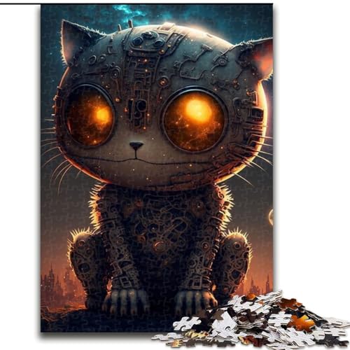 Puzzle 1000 Teile für Erwachsene, Weltraum-Mechanische Katze aus Holz, perfekte DIY-Kunstdekoration oder Geburtstagsgeschenk, 50x75cm, anspruchsvolles Denkspiel – entspannendes Spielzeug für Teenager Puzzle 1000 Teile für Erwachsene, Weltraum-Mechanische Katze aus Holz, perfekte DIY-Kunstdekoration oder Geburtstagsgeschenk, 50x75cm, anspruchsvolles Denkspiel – entspannendes Spielzeug für Teenager von MrChunlong