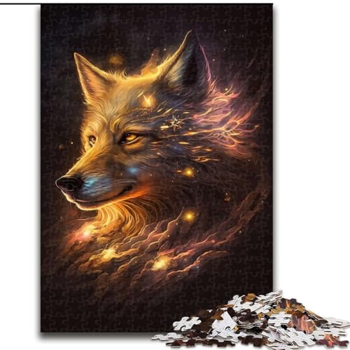 Puzzle 1000 Teile für Erwachsene, Wolf-Puzzle aus Holz, lustige Aktivitäten zu Hause, Geburtstagsgeschenk, Reisegeschenke, 1000 Teile(50x75cm) von MrChunlong