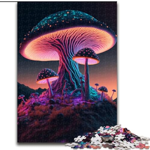 Puzzle 1000 Teile für Erwachsene, Zauberpilz auf einem Hügel, aus Holz, perfektes DIY-Kunstdekor oder Geburtstagsgeschenk, 50x75cm, für Geburtstage, Feiertage, Weihnachten, Halloween Puzzle 1000 Teile für Erwachsene, Zauberpilz auf einem Hügel, aus Holz, perfektes DIY-Kunstdekor oder Geburtstagsgeschenk, 50x75cm, für Geburtstage, Feiertage, Weihnachten, Halloween von MrChunlong