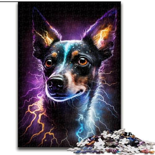 Puzzle 1000 Teile für Erwachsene, bunter Blitzhund aus Holz, perfektes DIY-Kunstdekor oder Geburtstagsgeschenk, 50x75cm, für Geburtstage, Feiertage, Weihnachten, Halloween Puzzle 1000 Teile für Erwachsene, bunter Blitzhund aus Holz, perfektes DIY-Kunstdekor oder Geburtstagsgeschenk, 50x75cm, für Geburtstage, Feiertage, Weihnachten, Halloween von MrChunlong