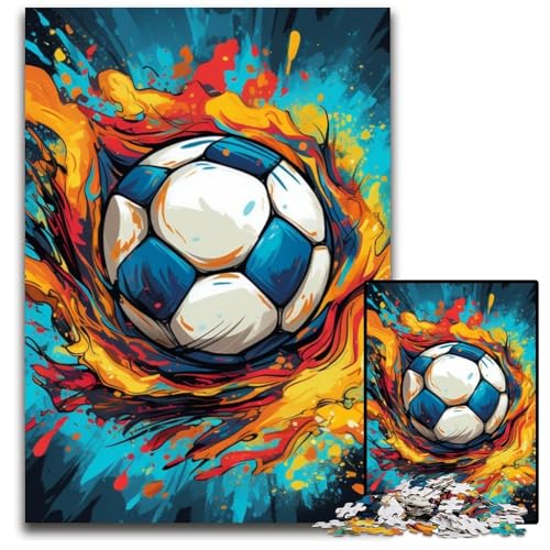 Puzzle 1000 Teile für Erwachsene, buntes Fußball-Puzzle aus Pappe, Denkspiel, interaktives Familienspiel, geeignet für Kinder ab 14 Jahren, 26x38cm/10,23x14,96 Zoll Puzzle 1000 Teile für Erwachsene, buntes Fußball-Puzzle aus Pappe, Denkspiel, interaktives Familienspiel, geeignet für Kinder ab 14 Jahren, 26x38cm/10,23x14,96 Zoll von MrChunlong