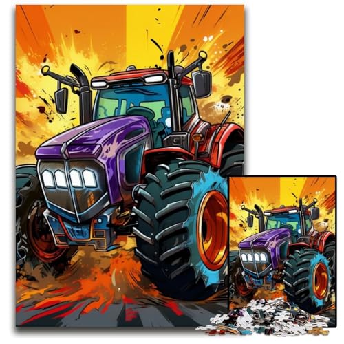 Puzzle 1000 Teile für Erwachsene, buntes Traktor-Holzpuzzle, ideal für Verliebte, perfektes Weihnachts-, Neujahrs- und Valentinstagsgeschenk, 50x75cm/19,68x29,52 Zoll Puzzle 1000 Teile für Erwachsene, buntes Traktor-Holzpuzzle, ideal für Verliebte, perfektes Weihnachts-, Neujahrs- und Valentinstagsgeschenk, 50x75cm/19,68x29,52 Zoll von MrChunlong