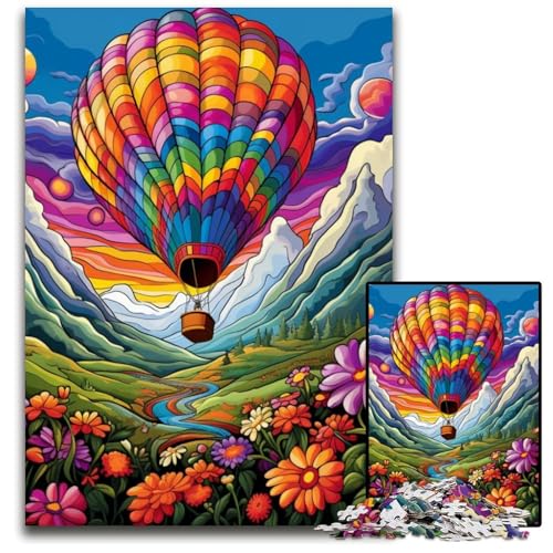 Puzzle 1000 Teile für Erwachsene, farbenfrohe Kunst, Heißluftballon-Puzzles für Erwachsene, Spaß bei Aktivitäten zu Hause, Geburtstagsgeschenk, Reisegeschenke, 26x38cm/10,23x14,96 Zoll Puzzle 1000 Teile für Erwachsene, farbenfrohe Kunst, Heißluftballon-Puzzles für Erwachsene, Spaß bei Aktivitäten zu Hause, Geburtstagsgeschenk, Reisegeschenke, 26x38cm/10,23x14,96 Zoll von MrChunlong