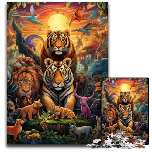 Puzzle 1000 Teile für Erwachsene, farbenfrohe Kunst, Tierwelt-Puzzles für Erwachsene, Spaß bei Aktivitäten zu Hause, Geburtstagsgeschenk, Reisegeschenke, 26x38cm/10,23x14,96 Zoll Puzzle 1000 Teile für Erwachsene, farbenfrohe Kunst, Tierwelt-Puzzles für Erwachsene, Spaß bei Aktivitäten zu Hause, Geburtstagsgeschenk, Reisegeschenke, 26x38cm/10,23x14,96 Zoll von MrChunlong