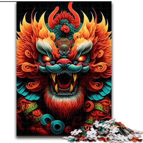 Puzzle 1000 Teile für Erwachsene, farbenfroher Kunstlöwe aus Holz, Kinder ab 14 Jahren, 50x75cm, lustiges Basteln für die ganze Familie, perfekt für Geburtstage, Feiertage Puzzle 1000 Teile für Erwachsene, farbenfroher Kunstlöwe aus Holz, Kinder ab 14 Jahren, 50x75cm, lustiges Basteln für die ganze Familie, perfekt für Geburtstage, Feiertage von MrChunlong