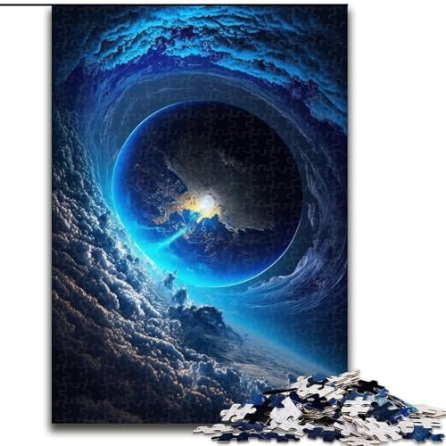Puzzle 1000 Teile für Erwachsene, farbenfrohes Fantasy-Puzzle Kosmisches Schwarzes Loch, aus Pappe, Geburtstage, Feiertage und als Heimdekoration, 1000 Teile(26x38cm) von MrChunlong