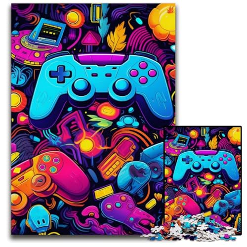Puzzle 1000 Teile für Erwachsene, farbenfrohes Kunstspiel, Denkspiel aus Holz, interaktives Familienspiel, geeignet für Kinder ab 14 Jahren, 50x75cm/19,68x29,52 Zoll Puzzle 1000 Teile für Erwachsene, farbenfrohes Kunstspiel, Denkspiel aus Holz, interaktives Familienspiel, geeignet für Kinder ab 14 Jahren, 50x75cm/19,68x29,52 Zoll von MrChunlong