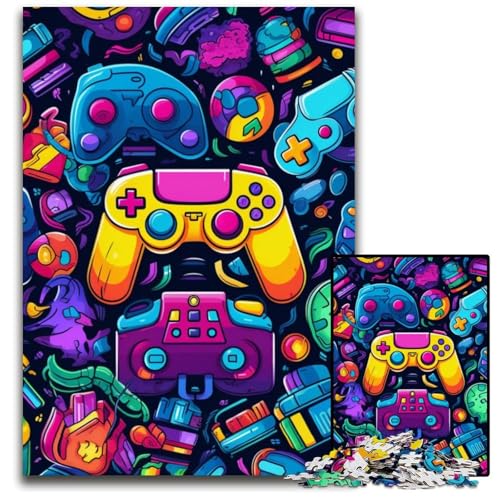 Puzzle 1000 Teile für Erwachsene, farbenfrohes Kunstspiel aus Pappe, Denkspiel für Teenager und Familieninteraktion, 26x38cm/10,23x14,96 Zoll Puzzle 1000 Teile für Erwachsene, farbenfrohes Kunstspiel aus Pappe, Denkspiel für Teenager und Familieninteraktion, 26x38cm/10,23x14,96 Zoll von MrChunlong