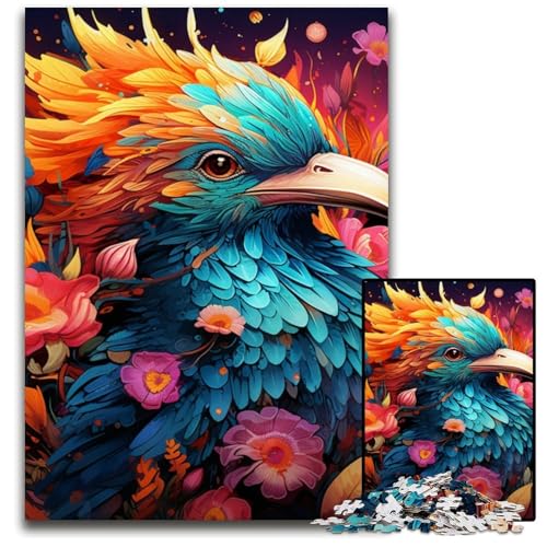 Puzzle 1000 Teile für Erwachsene, farbenfrohes Kunstvogel-Puzzle aus Holz, interaktives Familienspiel, Bastelgeschenk mit farbenfrohen Kunstwerken, 50x75cm/19,68x29,52 Zoll Puzzle 1000 Teile für Erwachsene, farbenfrohes Kunstvogel-Puzzle aus Holz, interaktives Familienspiel, Bastelgeschenk mit farbenfrohen Kunstwerken, 50x75cm/19,68x29,52 Zoll von MrChunlong