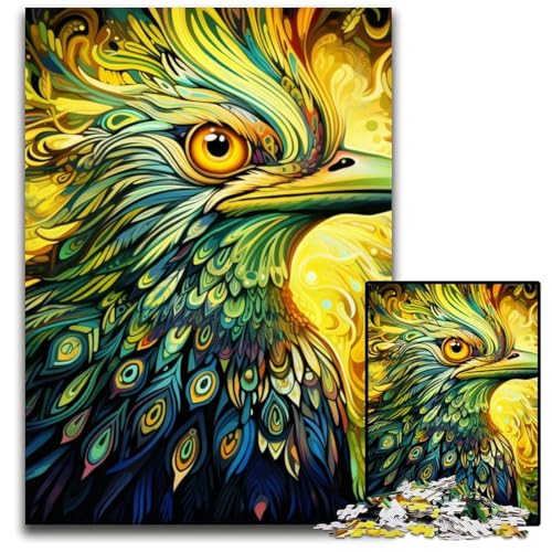 Puzzle 1000 Teile für Erwachsene, grüner Spatz, Holzpuzzle, ideal für Verliebte, perfektes Weihnachts-, Neujahrs- und Valentinstagsgeschenk, 50x75cm/19,68x29,52 Zoll Puzzle 1000 Teile für Erwachsene, grüner Spatz, Holzpuzzle, ideal für Verliebte, perfektes Weihnachts-, Neujahrs- und Valentinstagsgeschenk, 50x75cm/19,68x29,52 Zoll von MrChunlong