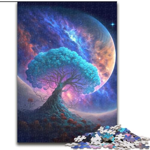 Puzzle 1000 Teile für Erwachsene, magischer Baum, aus Holz, perfektes DIY-Kunstdekor oder Geburtstagsgeschenk, 50x75cm, für Geburtstag, Feiertage, Weihnachten, Halloween Puzzle 1000 Teile für Erwachsene, magischer Baum, aus Holz, perfektes DIY-Kunstdekor oder Geburtstagsgeschenk, 50x75cm, für Geburtstag, Feiertage, Weihnachten, Halloween von MrChunlong