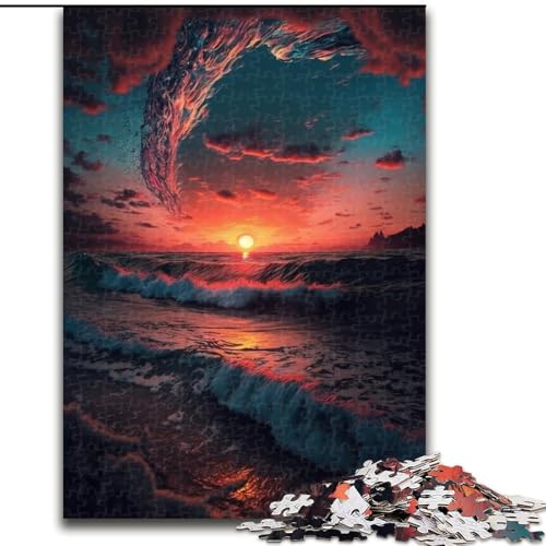Puzzle 1000 Teile für Erwachsene, schöner Sonnenuntergang, aus Holz, perfektes DIY-Kunstdekor oder Geburtstagsgeschenk, 50x75cm, für Geburtstag, Urlaub, Weihnachten, Halloween Puzzle 1000 Teile für Erwachsene, schöner Sonnenuntergang, aus Holz, perfektes DIY-Kunstdekor oder Geburtstagsgeschenk, 50x75cm, für Geburtstag, Urlaub, Weihnachten, Halloween von MrChunlong