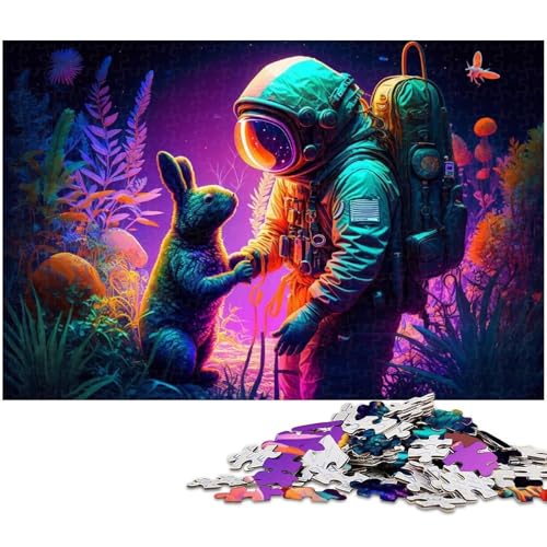 Puzzle 1000 Teile für Erwachsene Astronaut Holzpuzzle Denkspiel, Interaktives Familienspiel, Geeignet für Kinder ab 14 Jahren, 50x75cm/19,68x29,52 Zoll Puzzle 1000 Teile für Erwachsene Astronaut Holzpuzzle Denkspiel, Interaktives Familienspiel, Geeignet für Kinder ab 14 Jahren, 50x75cm/19,68x29,52 Zoll von MrChunlong