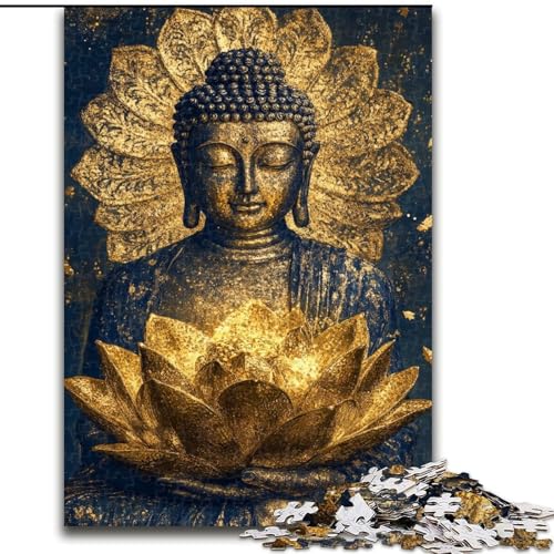 Puzzle 1000 Teile für Erwachsene Buddha-Kunst, Lernspiele, Heimdekoration ganze Familie (Größe 50x75cm) von MrChunlong