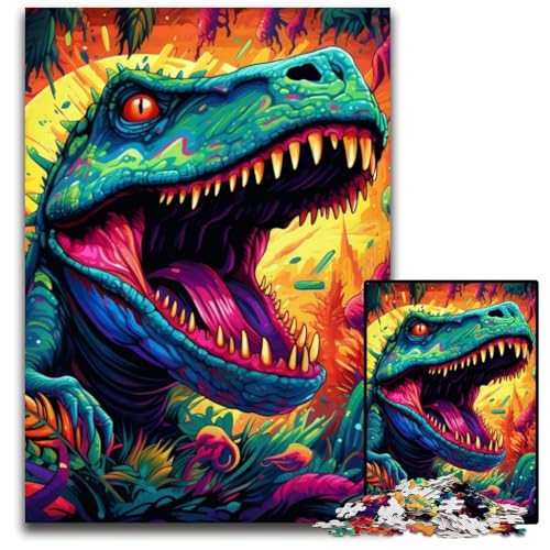 Puzzle 1000 Teile für Erwachsene Dinosaurier-Kunst-Karton-Puzzles Ideales DIY-Dekor & Denksport-Geschenk 26x38cm/10,23x14,96 Zoll Puzzle 1000 Teile für Erwachsene Dinosaurier-Kunst-Karton-Puzzles Ideales DIY-Dekor & Denksport-Geschenk 26x38cm/10,23x14,96 Zoll von MrChunlong
