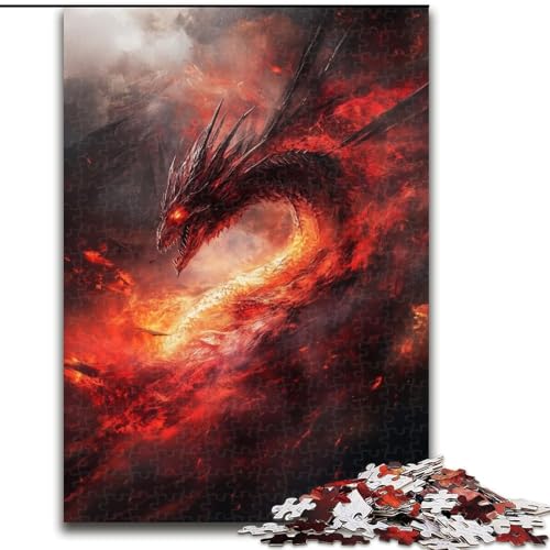 Puzzle 1000 Teile für Erwachsene Fantasy Dragon, Lernspiele, Heimdekoration ganze Familie (Größe 50x75cm) von MrChunlong