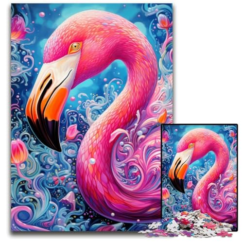 Puzzle 1000 Teile für Erwachsene Flamingo Holzpuzzle Denkspiel, Interaktives Familienspiel, Geeignet für Kinder ab 14 Jahren 50x75cm/19,68x29,52 Zoll Puzzle 1000 Teile für Erwachsene Flamingo Holzpuzzle Denkspiel, Interaktives Familienspiel, Geeignet für Kinder ab 14 Jahren 50x75cm/19,68x29,52 Zoll von MrChunlong