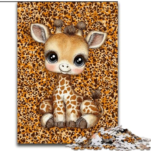 Puzzle 1000 Teile für Erwachsene Giraffe, Lernspiele, Heimdekoration ganze Familie (Größe 50x75cm) von MrChunlong