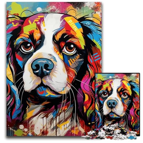 Puzzle 1000 Teile für Erwachsene King Charles Spaniel Graffiti Puzzles für Erwachsene Spielgeschenk für Erwachsene Interaktives Familienspiel Gehirnherausforderungsgeschenk 26x38cm/10,23x14,96 Zoll Puzzle 1000 Teile für Erwachsene King Charles Spaniel Graffiti Puzzles für Erwachsene Spielgeschenk für Erwachsene Interaktives Familienspiel Gehirnherausforderungsgeschenk 26x38cm/10,23x14,96 Zoll von MrChunlong