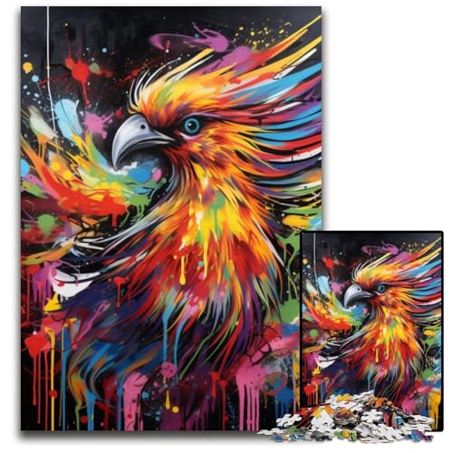 Puzzle 1000 Teile für Erwachsene Phoenix Unmögliches Puzzle für Erwachsene DIY Wohnkultur Geschenk, Denkspiel 26x38cm/10,23x14,96 Zoll von MrChunlong