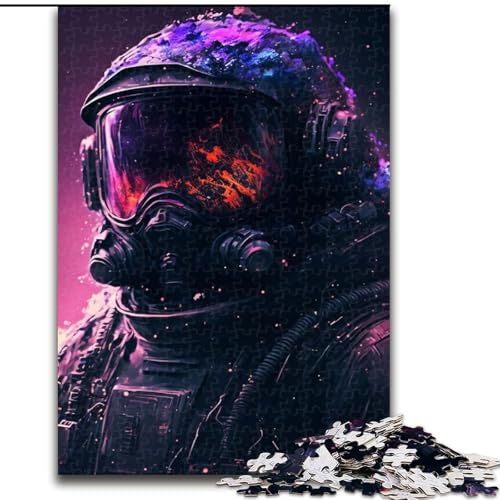 Puzzle 1000 Teile für Erwachsene Soldat im Weltraum aus Holz, Kinder ab 14 Jahren, 50x75cm, Denkspiel für Teenager von MrChunlong