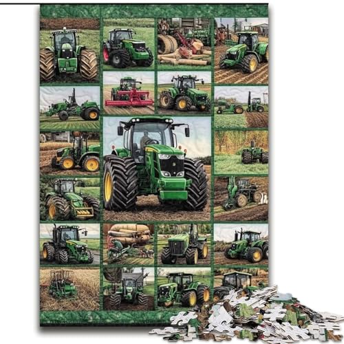 Puzzle 1000 Teile für Erwachsene Traktor-Collage, Lernspiele, Heimdekoration ganze Familie (Größe 26x38cm) von MrChunlong