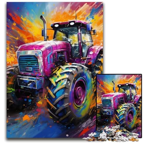 Puzzle 1000 Teile für Erwachsene Traktor-Puzzle aus Pappe, ideales DIY-Dekor und Denksport-Geschenk, 26x38cm/10,23x14,96 Zoll Puzzle 1000 Teile für Erwachsene Traktor-Puzzle aus Pappe, ideales DIY-Dekor und Denksport-Geschenk, 26x38cm/10,23x14,96 Zoll von MrChunlong