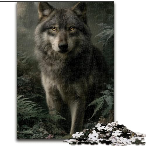 Puzzle 1000 Teile für Erwachsene Wolf, Lernspielzeug ganze Familie für und 14 Jahre alt (Größe 50x75cm) von MrChunlong