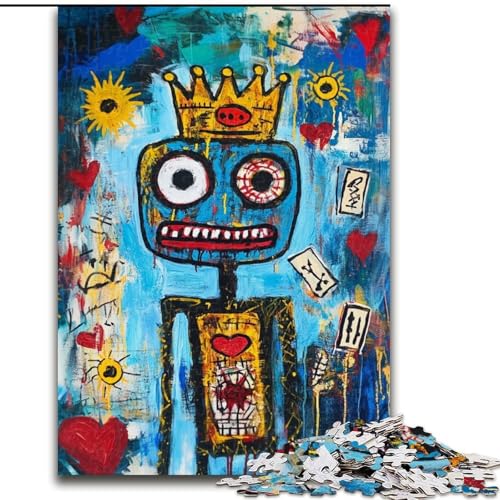 Puzzle 1000 Teile für Erwachsene im Basquiat-Stil, Lernspielzeug für Kinder ab 14 Jahren, ganze Familie (Größe 50x75cm) von MrChunlong
