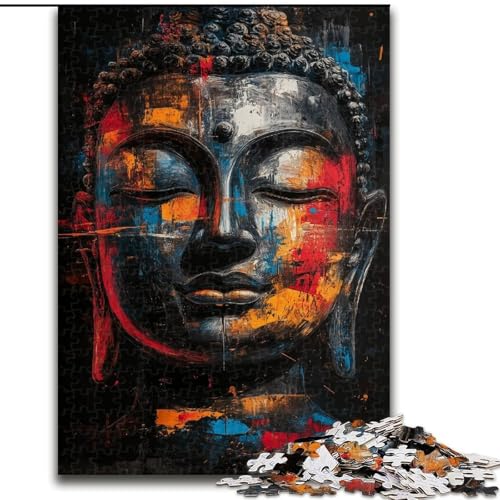 Puzzle 1000 Teile für Erwachsene und Jugendliche, Buddha, Stressabbau-Spielzeug, einzigartige Geburtstags- und Geschenkideen für Kinder ab 14 Jahren (Größe 50x75cm) von MrChunlong