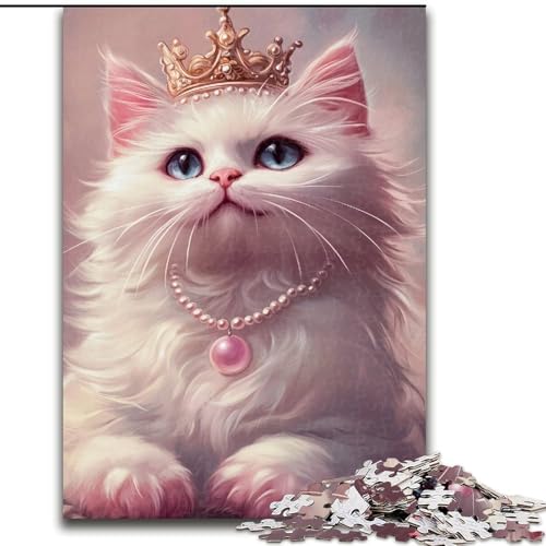 Puzzle 1000 Teile für Teenager, Anime-Katze, Stressabbau mit vollständig ineinandergreifenden, zufällig geformten Teilen für Kinder ab 14 Jahren (Größe 50x75cm) von MrChunlong