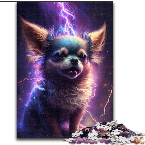Puzzle für Erwachsene, 1000 Bunte Chihuahuas aus Holz, Spielzeug, Geschenk, pädagogisches, intellektuelles, entspannendes Familienspiel, 50x75cm, für interaktives Familienspiel von MrChunlong
