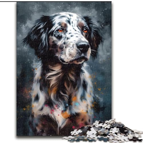 Puzzle für Erwachsene, 1000 Bunte Hundegemälde aus Holz, für Teenager ab 14 Jahren, Heimdekoration, 50x75cm, DIY-Kunstdekor von MrChunlong