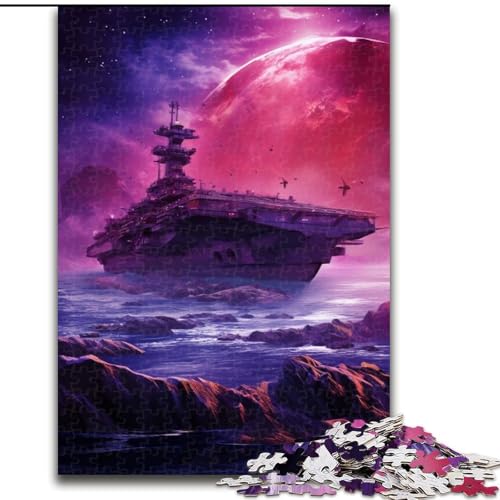 Puzzle für Erwachsene, 1000 Bunte Schiffe aus Holz, Spielzeug, Geschenk, pädagogisches, intellektuelles, entspannendes Familienspiel, 50x75cm, für interaktives Familienspiel von MrChunlong
