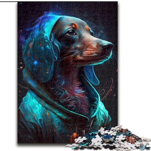 Puzzle für Erwachsene, 1000 Dackel aus Holz, Spielzeug, Geschenk, pädagogisches, intellektuelles, entspannendes Familienspiel, 50x75cm, für interaktives Familienspiel von MrChunlong