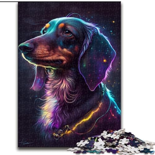 Puzzle für Erwachsene, 1000 Dackel aus Holz, für Jugendliche ab 14 Jahren, Heimdekoration, 50x75cm, DIY-Kunstdekor von MrChunlong