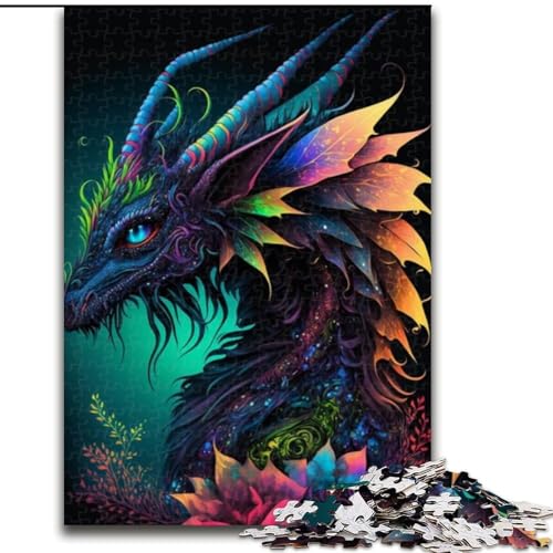 Puzzle für Erwachsene, 1000 Drachen aus Holz, Spielzeug, Geschenk, pädagogisches, intellektuelles, entspannendes Familienspiel, 50x75cm, für interaktives Familienspiel von MrChunlong
